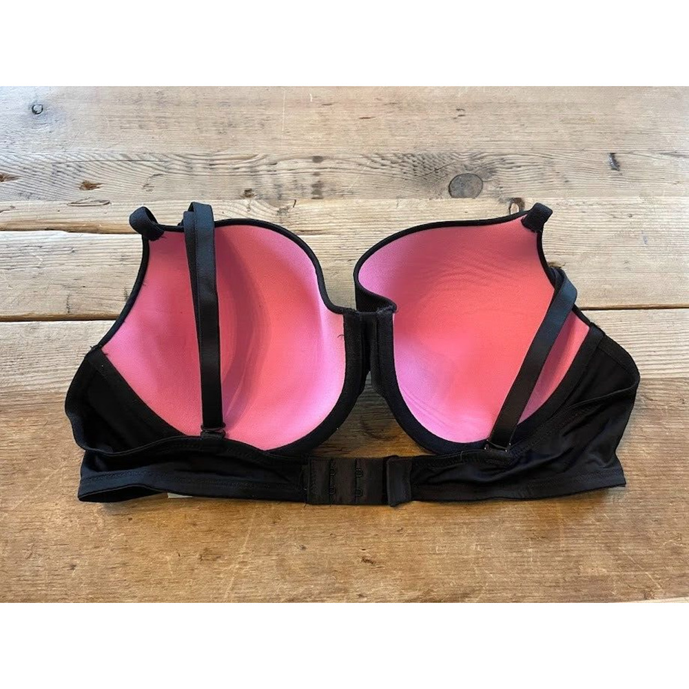 Victoria's Secret PINK Smooth Black 32DDD Wear Everywhere Lined T-Shirt Bra - Picture 2 of 2